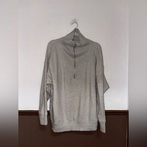 Aerie • Grey Half Zip Sweater